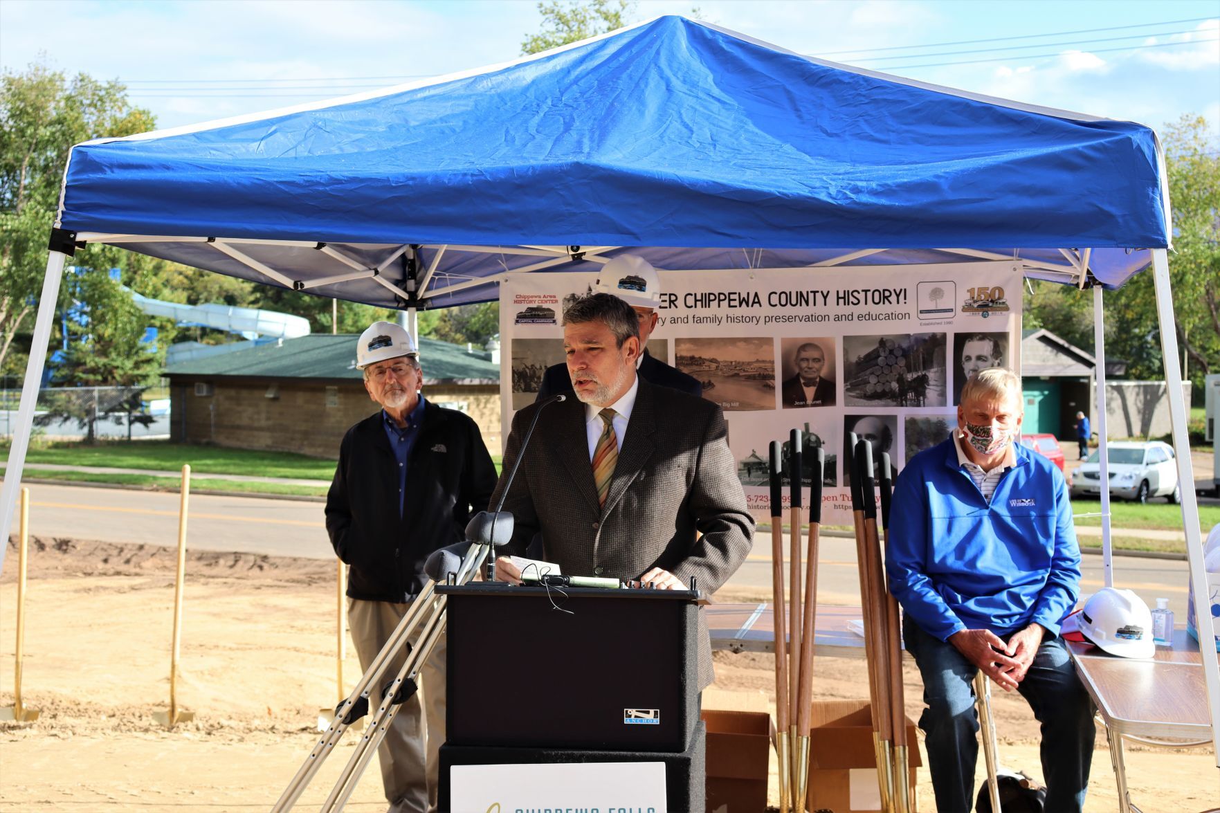 Chippewa Area History Center groundbreaking